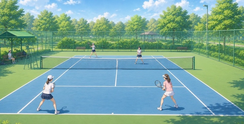試合風景